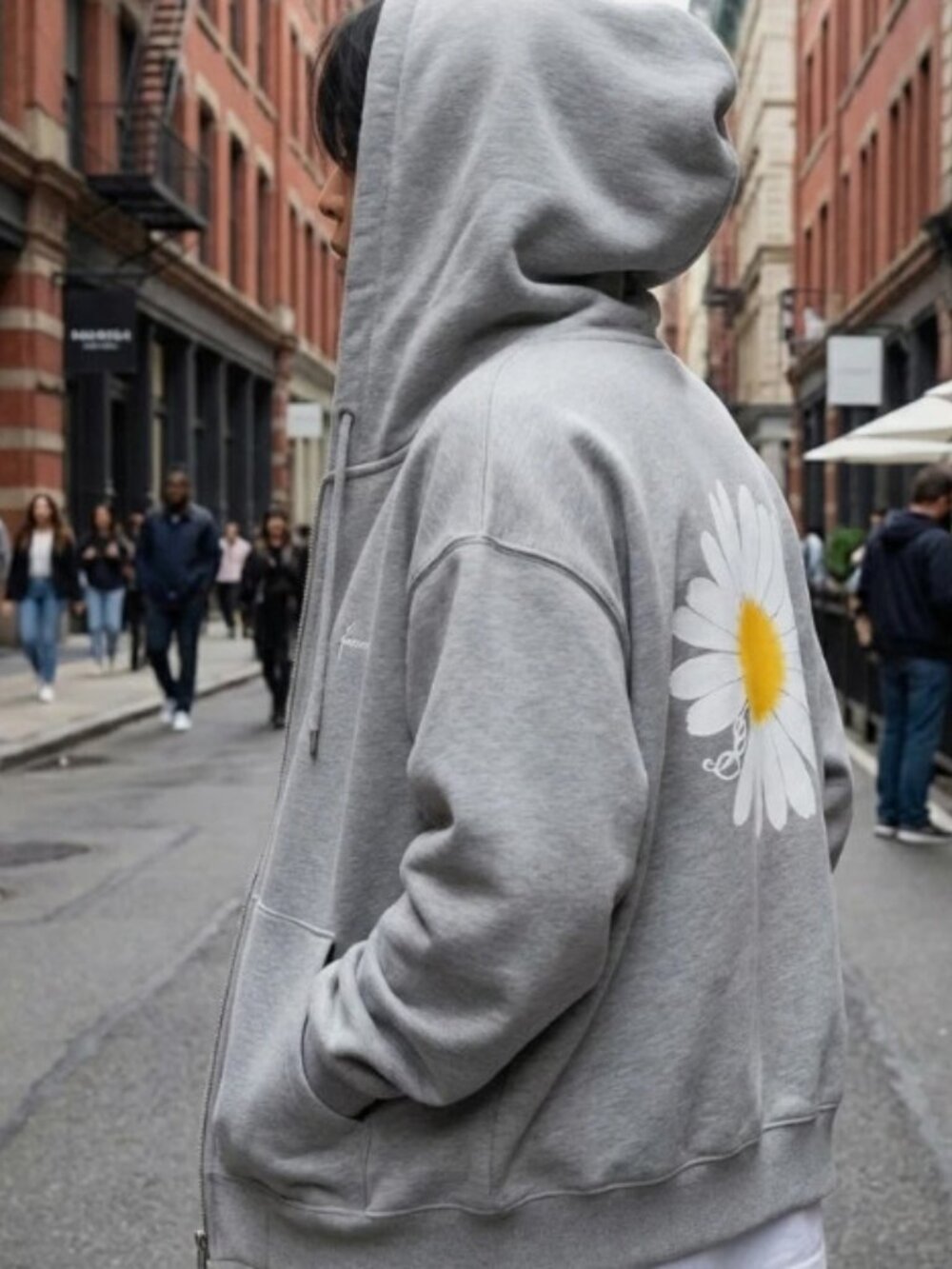 Peaceminusone x 2025 MAMA Awards Peacemamaone Zip Up Hoodie Grey G-Dragon SIZE L